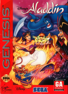 Carátula del juego Disney's Aladdin (Genesis)