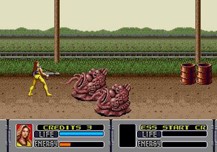 Pantallazo del juego online Alien Storm (GENESIS)