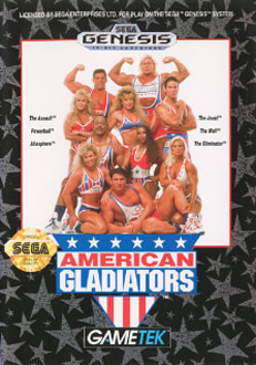 Carátula del juego American Gladiators (Genesis)