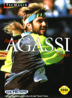Carátula del juego Andre Agassi Tennis (Genesis)