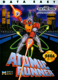 Carátula del juego Atomic Runner (Genesis)