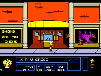 Pantallazo del juego online The Simpsons Bart vs the Space Mutants (Genesis)PC)