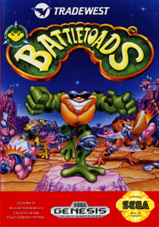 Carátula del juego Battletoads (Genesis)
