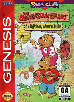 Carátula del juego The Berenstain Bears' Camping Adventure (Genesis)