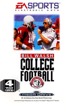 Carátula del juego Bill Walsh College Football (Genesis)