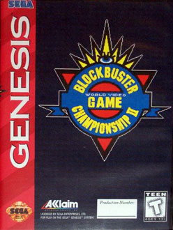 Carátula del juego Blockbuster World Video Game Championship II (Genesis)