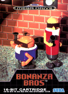 Carátula del juego Bonanza Bros (Genesis)