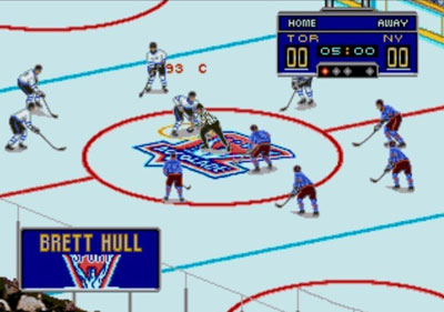 Pantallazo del juego online Brett Hull Hockey 95 (Genesis)