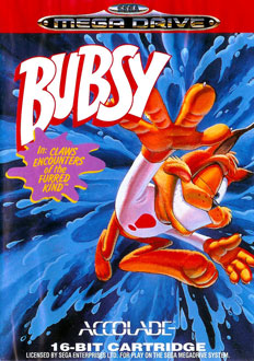 Carátula del juego Bubsy in Claws Encounters of the Furred Kind (Genesis)