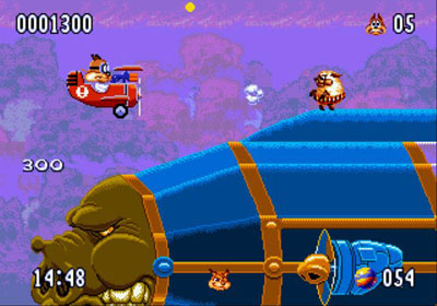 Pantallazo del juego online Bubsy II (Genesis)