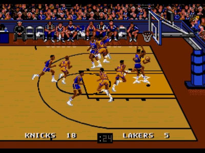 Pantallazo del juego online Bulls vs Blazers and the NBA Playoffs (Genesis)