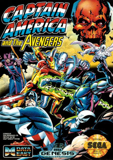 Carátula del juego Captain America and The Avengers (Genesis)
