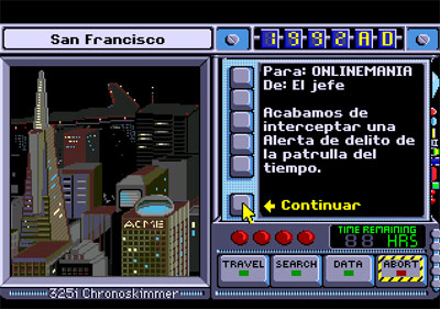 Pantallazo del juego online Where in Time is Carmen Sandiego (Genesis)