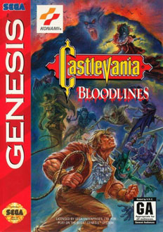 Carátula del juego Castlevania - Bloodlines (Genesis)