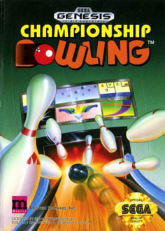 Carátula del juego Championship Bowling (Genesis)