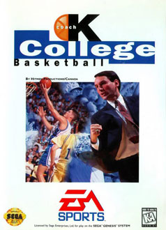 Carátula del juego Coach K College Basketball (Genesis)