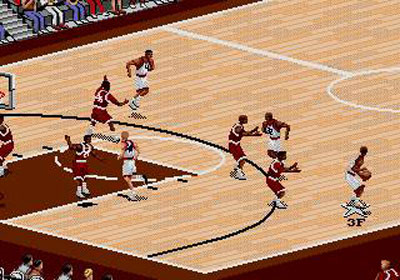 Pantallazo del juego online Coach K College Basketball (Genesis)