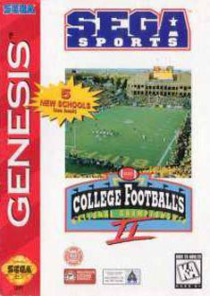 Carátula del juego College Football's National Championship II (Genesis)
