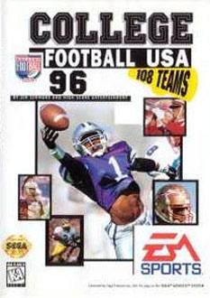 Carátula del juego College Football USA 96 (Genesis)