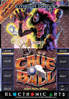 Carátula del juego Crue Ball Heavy Metal Pinball (Genesis)