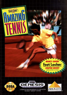 Carátula del juego David Crane's Amazing Tennis (Genesis)