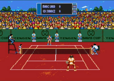 Pantallazo del juego online Davis Cup Tennis (Genesis)