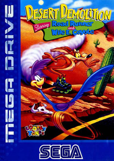 Carátula del juego Desert Demolition Starring Road Runner and Wile E Coyote (Genesis)