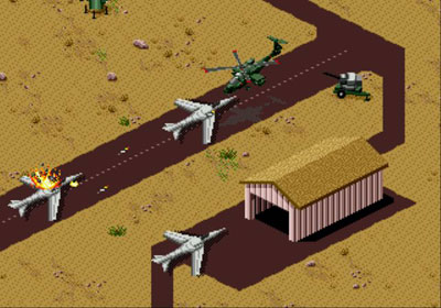 Pantallazo del juego online Desert Strike - Return to the Gulf (Genesis)