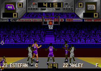 Pantallazo del juego online Dick Vitale's Awesome Baby College Hoops (Genesis)