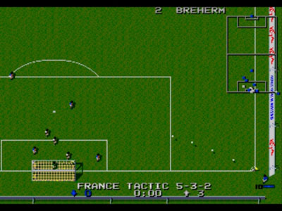 Pantallazo del juego online Dino Dini's Soccer (Genesis)
