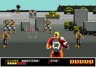 Pantallazo del juego online Dynamite Duke (Genesis)