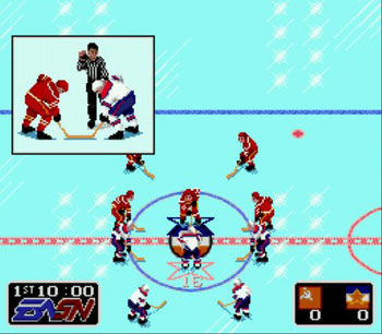 Pantallazo del juego online EA Hockey (Genesis)