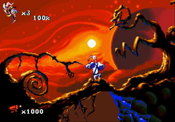 Pantallazo del juego online Earthworm Jim 2