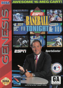 Carátula del juego ESPN Baseball Tonight (Genesis)