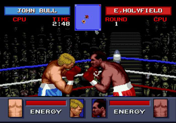 Pantallazo del juego online Evander Holyfield's Real Deal Boxing (Genesis)