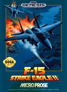Carátula del juego F-15 Strike Eagle II (Genesis)