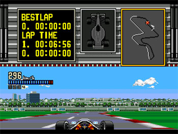 Pantallazo del juego online F1 Hero MD (Genesis)