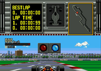 Pantallazo del juego online Ferrari Grand Prix Challenge (Genesis)