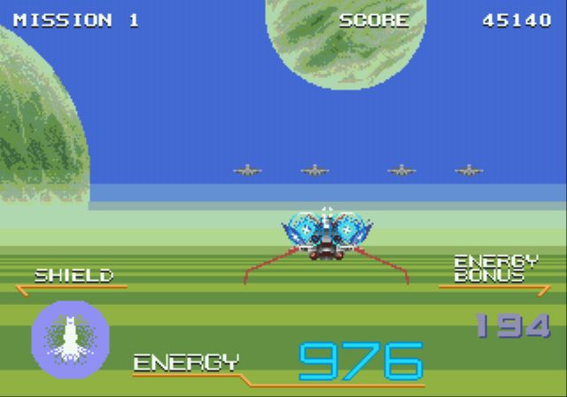 Pantallazo del juego online Galaxy Force II (Genesis)
