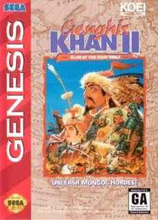 Carátula del juego Genghis Khan II - Clan of the Gray Wolf (Genesis)