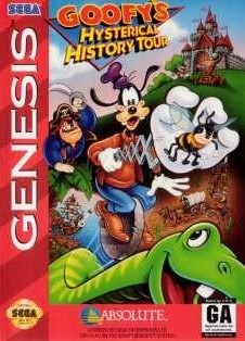 Carátula del juego Goofy's Hysterical History Tour (Genesis)