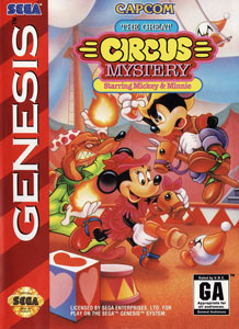 Carátula del juego The Great Circus Mystery Starring Mickey & Minnie (Genesis)