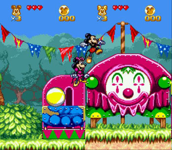 Pantallazo del juego online The Great Circus Mystery Starring Mickey & Minnie (Genesis)