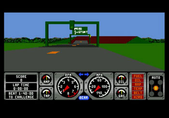 Pantallazo del juego online Hard Drivin' (Genesis)