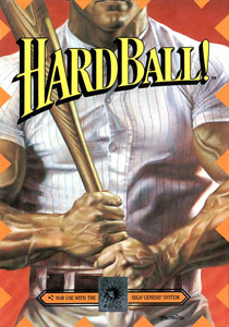 Carátula del juego HardBall (Genesis)