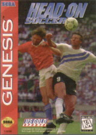 Carátula del juego Head-On Soccer (Genesis)