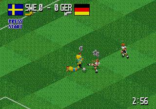 Pantallazo del juego online Head-On Soccer (Genesis)