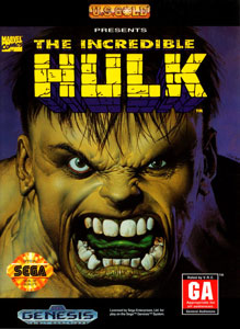Carátula del juego The Incredible Hulk (Genesis)
