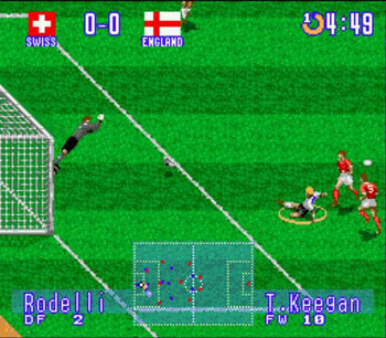 Pantallazo del juego online International Superstar Soccer Deluxe (Genesis)