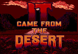 Carátula del juego It Came From the Desert (Genesis)